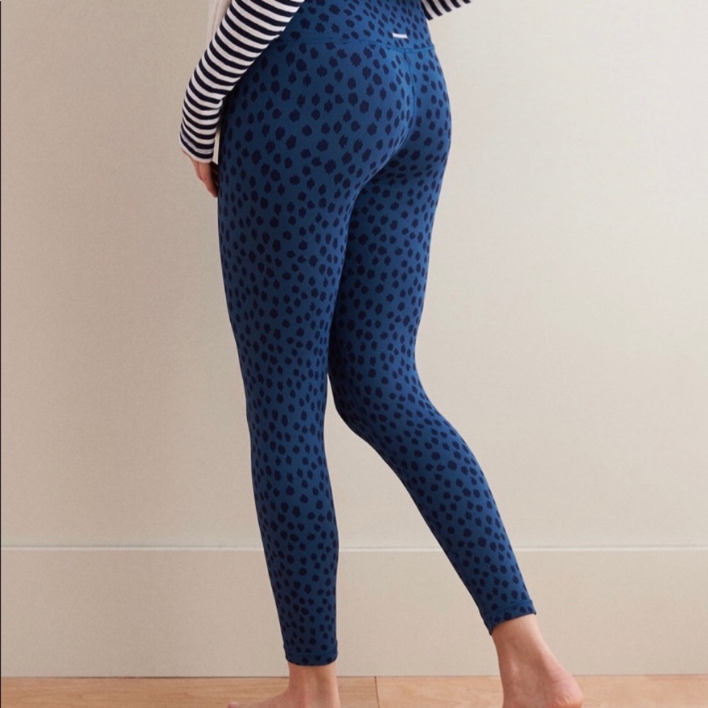 Iso  aerie blue leggings with black dots medium